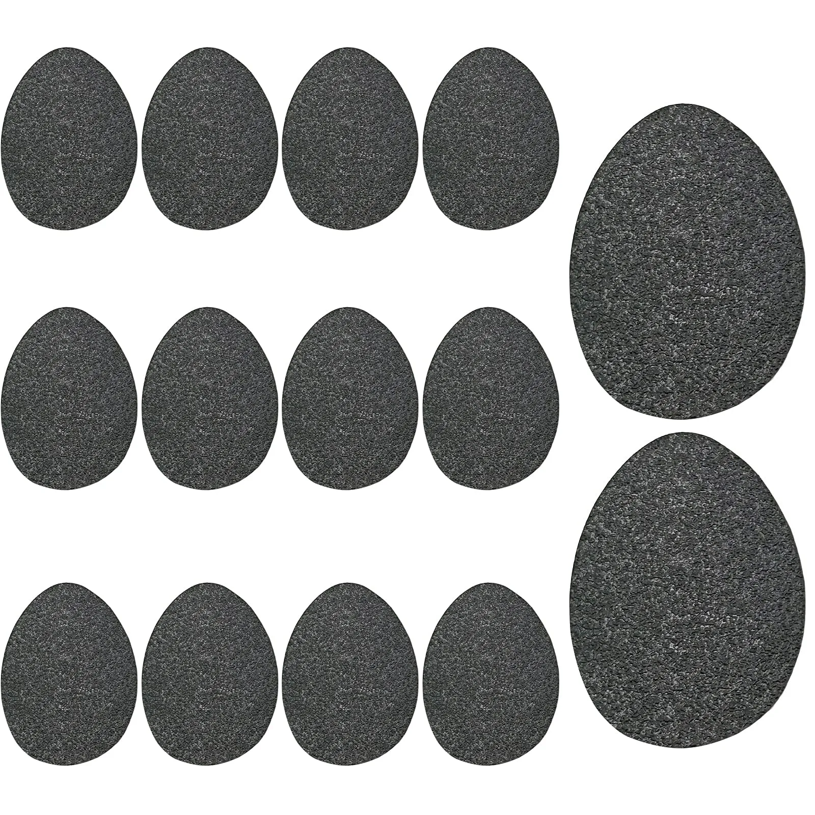 7 Pairs Anti-slip Shoe Grips Self-Adhesive High-heeled Shoe Pads Protector Sticker Rubber（Black ）