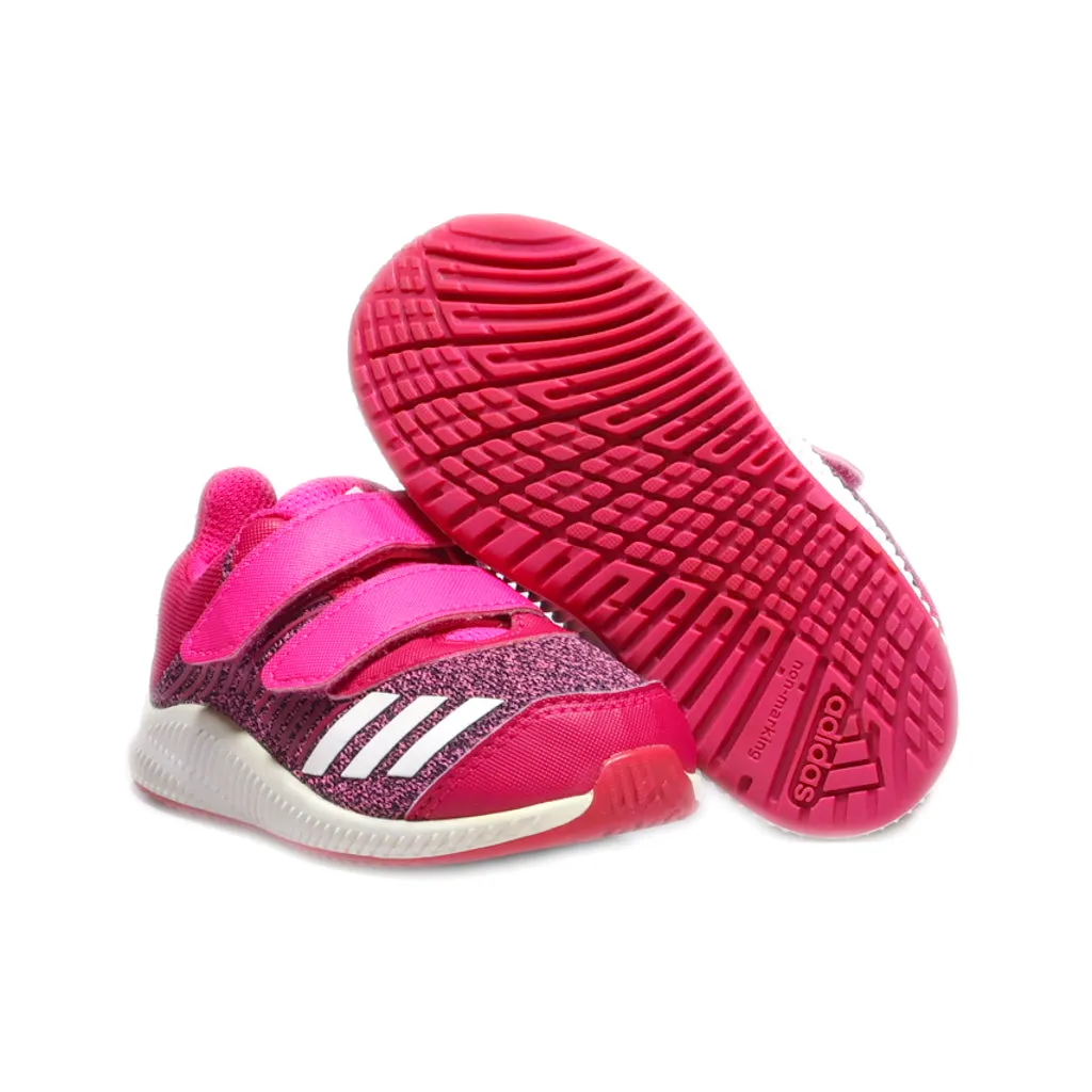 Adidas Fortarun Cf Sport Shoes Fabric Pink Colour For Kids