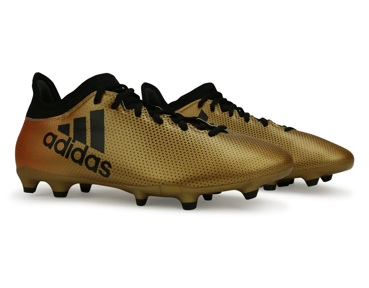 adidas Men's X 17.3 FG Tactile Gold Metallic/Core Black/Solar Red