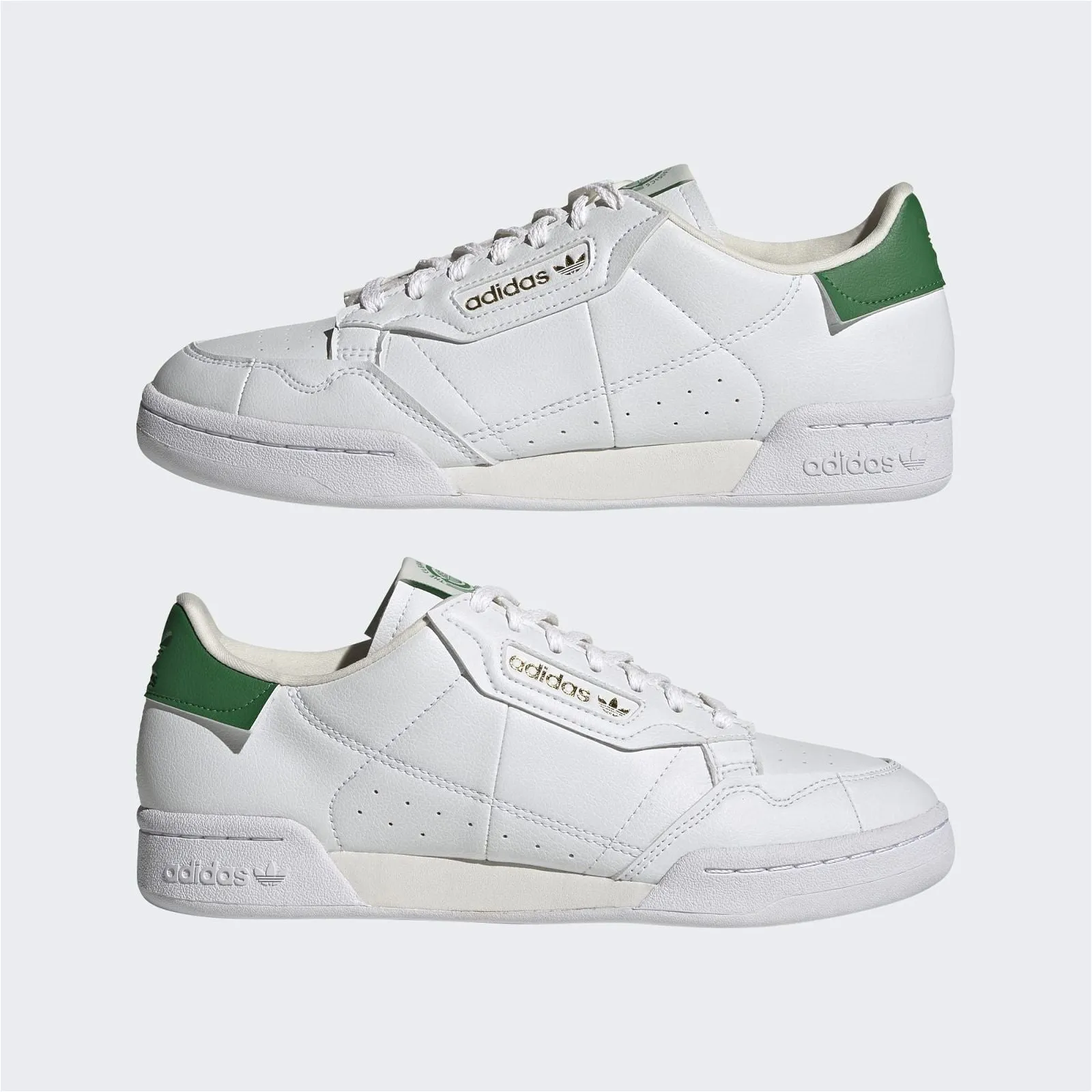 adidas Originals Continental 80 Shoes - Cloud White / Green