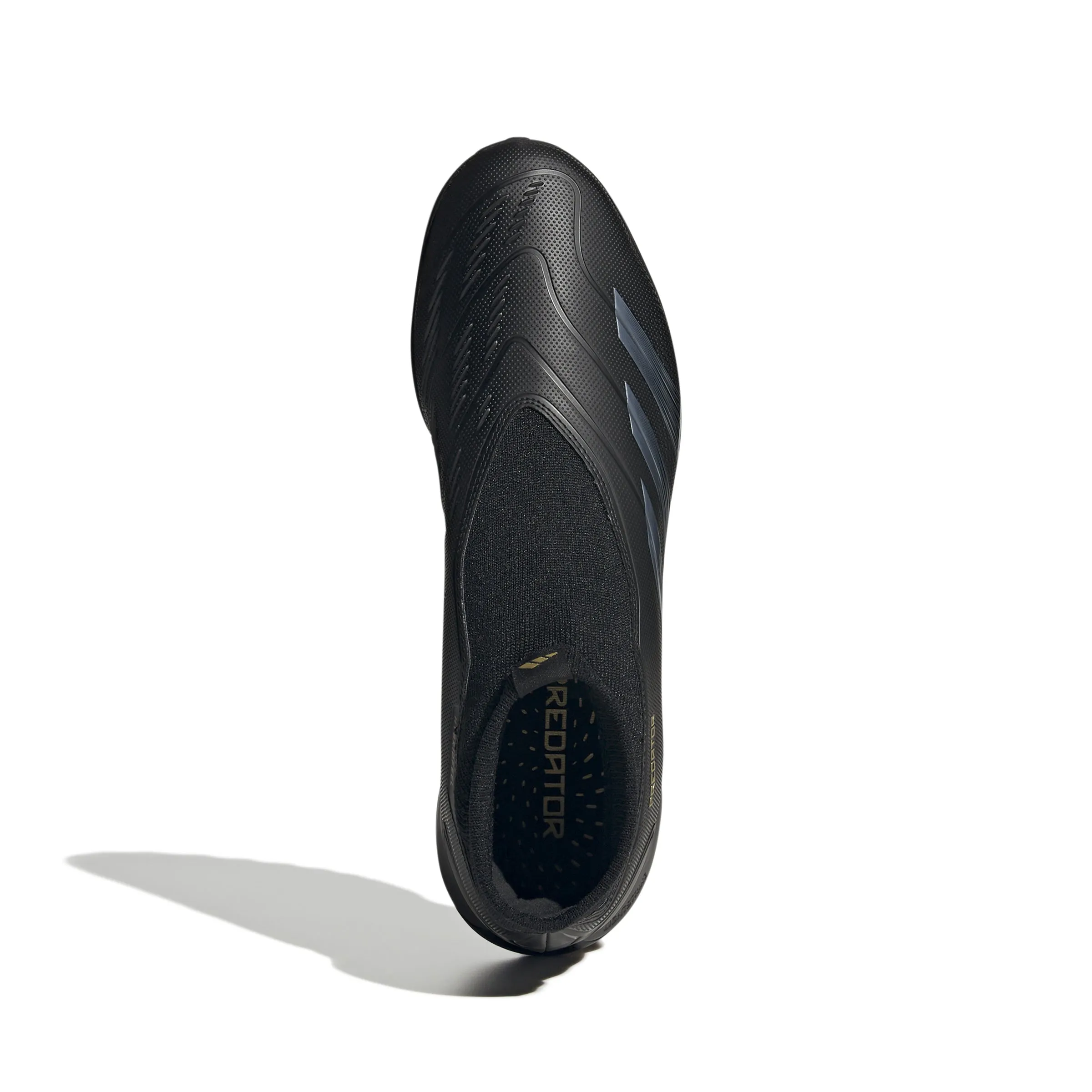 adidas Predator League Laceless Turf Soccer Cleat - Core Black/Carbon/Gold