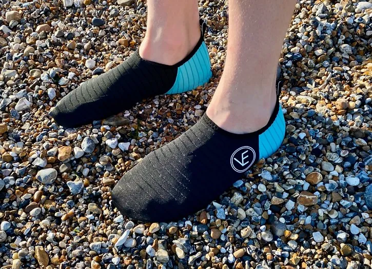 Adult 'The Sporty' Recyclable Aqua Water Shoe with Black Sole