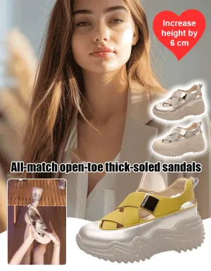 All-Match Open-Toe Thick-Soled Sandals