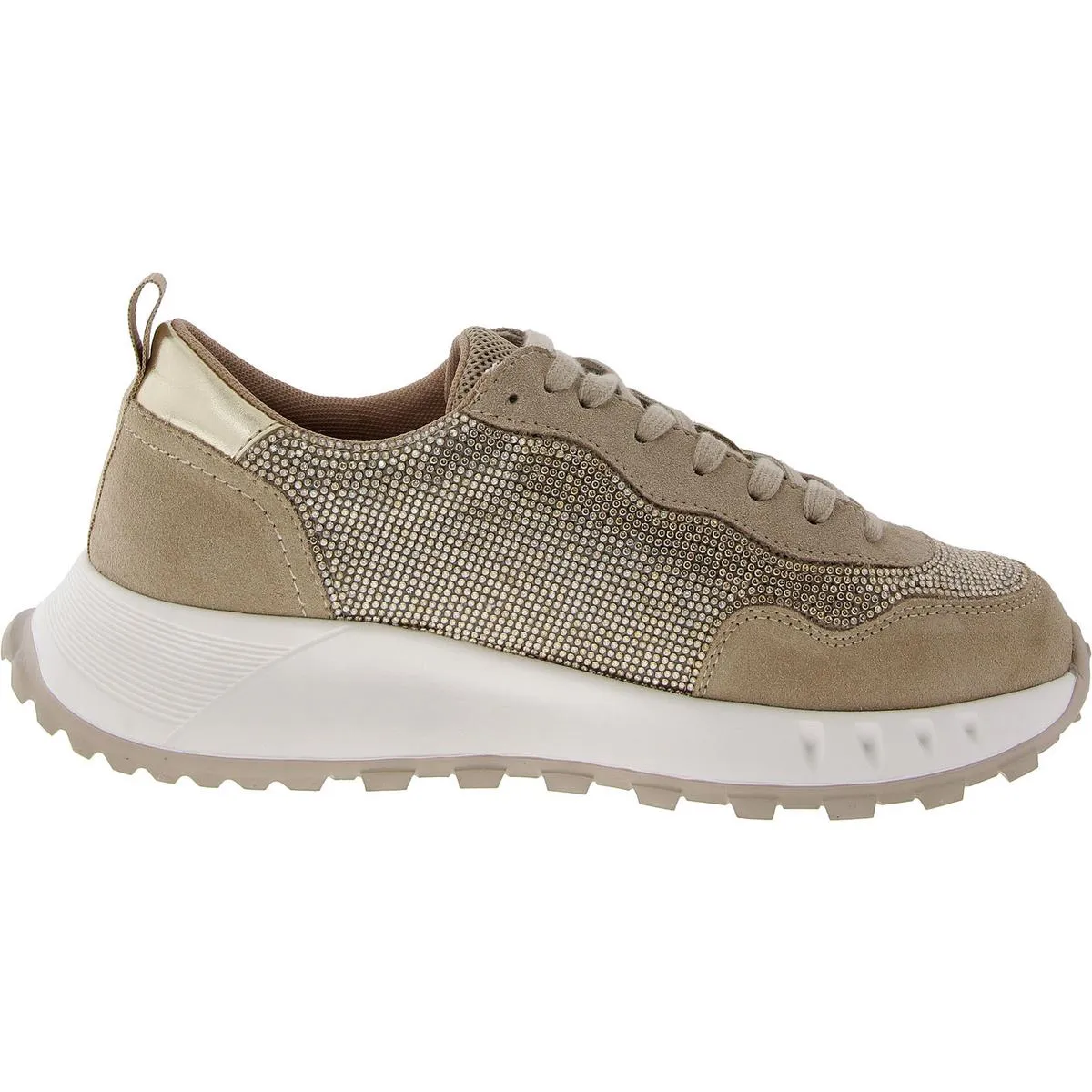 Aqua College Womens Luster Leather Waterproof Casual And Fashion Sneakers