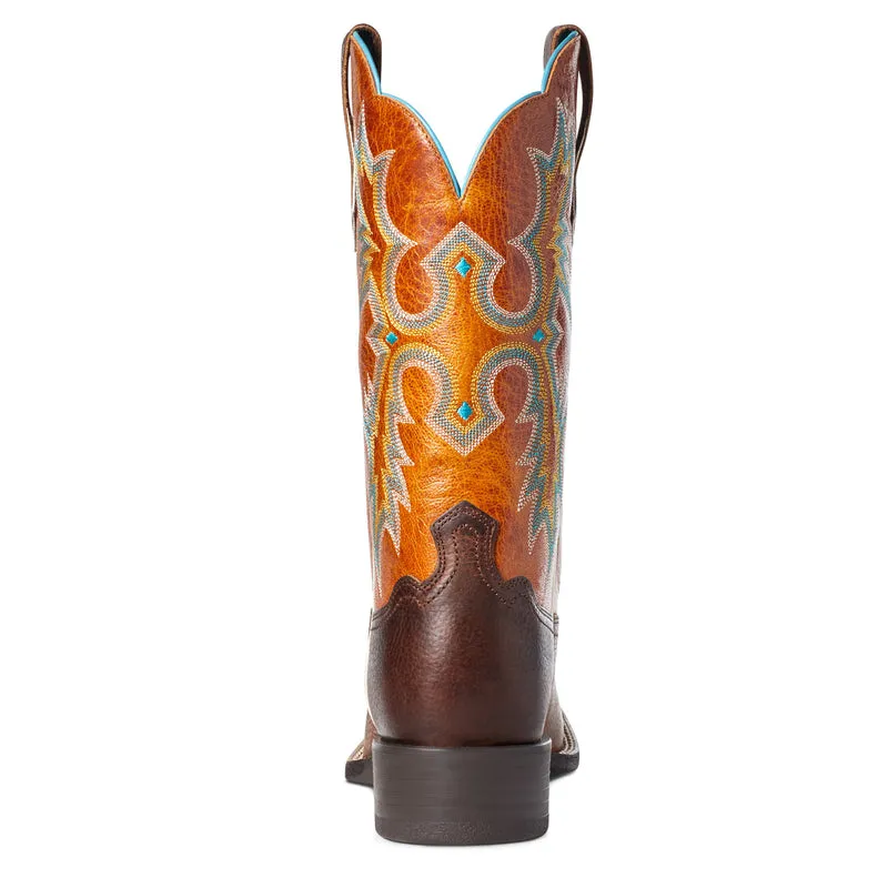 'Ariat' Women's Tombstone Western Square Toe - Hickory