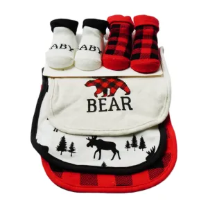 BABY BIB 3PC PACK WITH 2 PAIR BOOTIES MDW-23 CHI 17597
