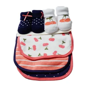 BABY BIB 3PC PACK WITH 2 PAIR BOOTIES MDW-23 CHI 56186