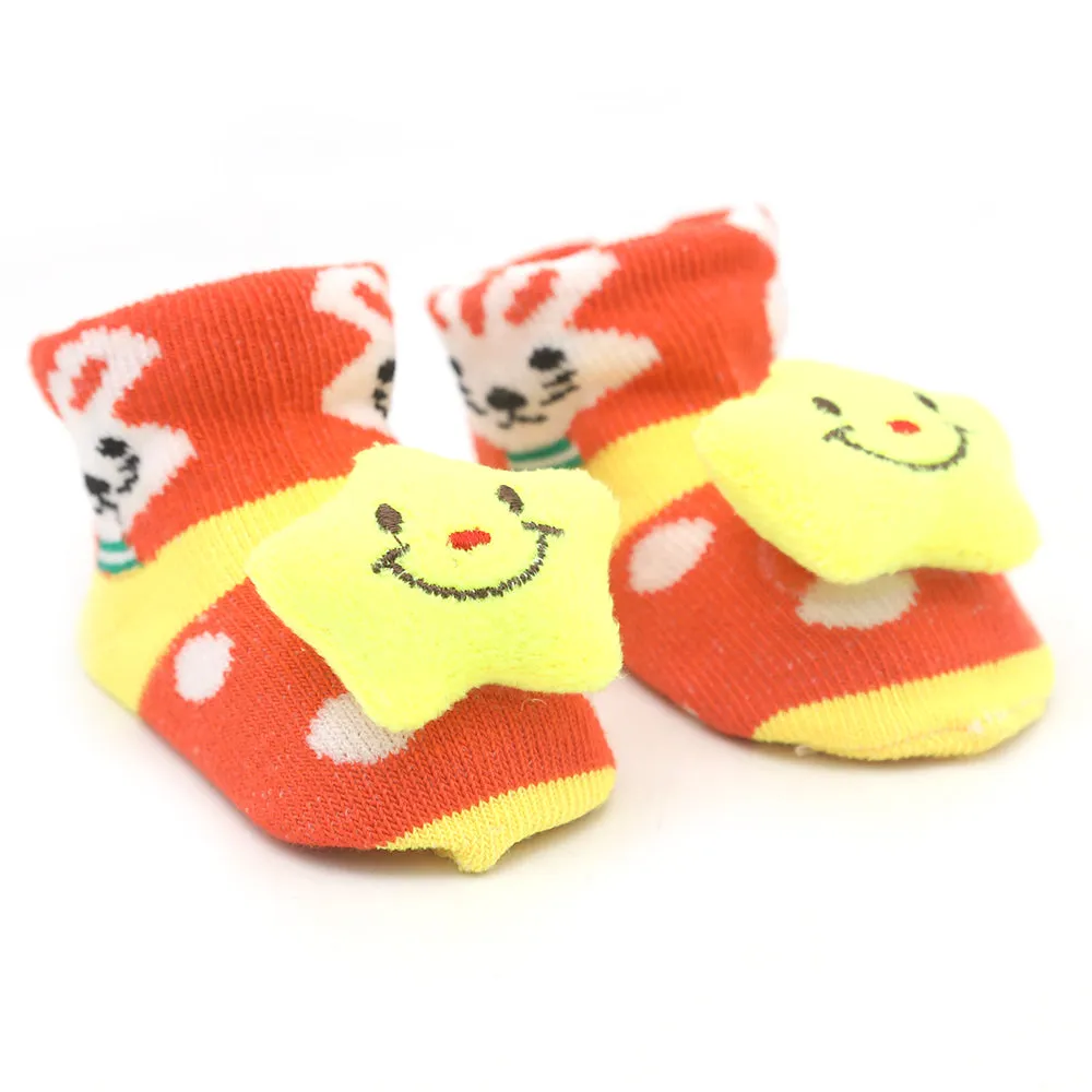 Baby Socks Booties - Orange