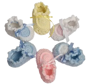 Booties - Crocheted - Baby Acrylic