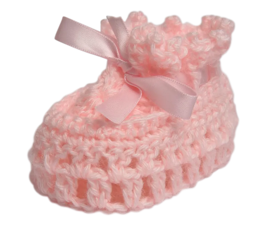 Booties - Crocheted - Baby Acrylic