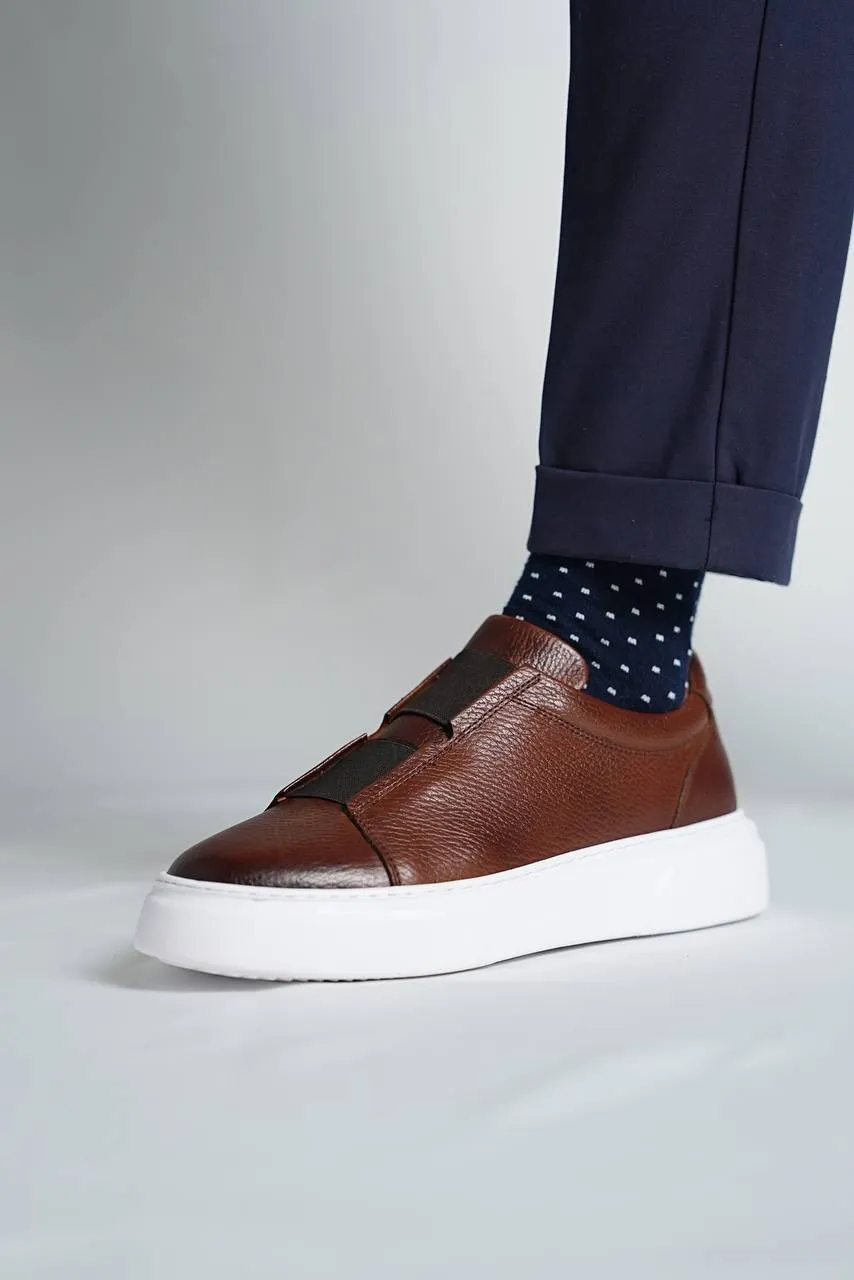 Brabion Marco Leather Brown Shoes - Timeless Elegance for Every Occasion