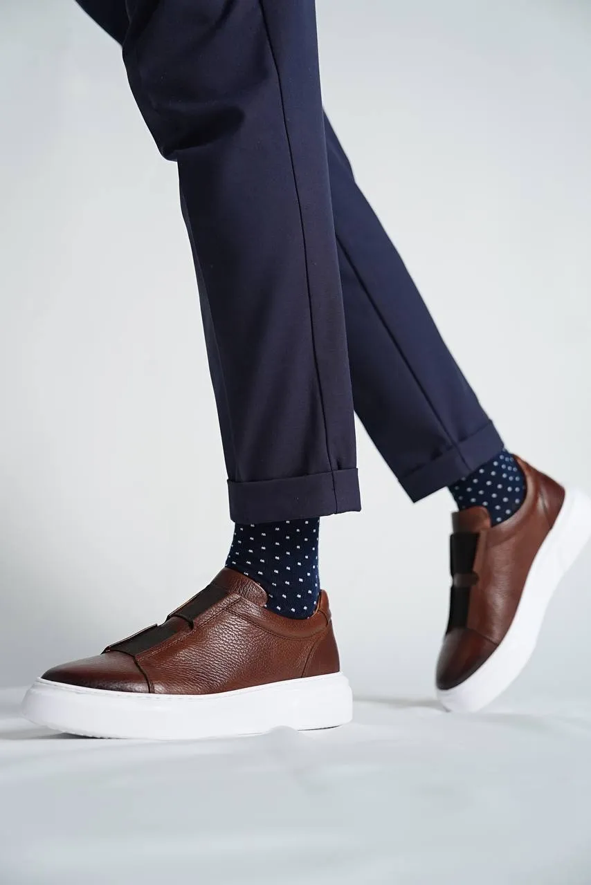 Brabion Marco Leather Brown Shoes - Timeless Elegance for Every Occasion