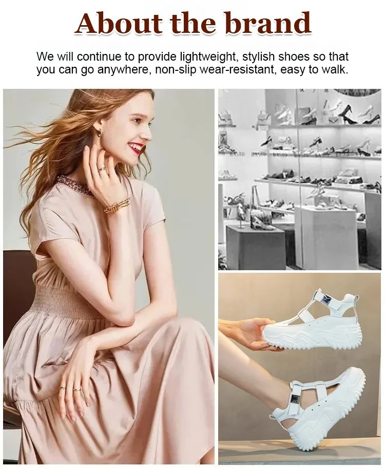Breathable Hollow-out Platform Wedge Sandals for Women