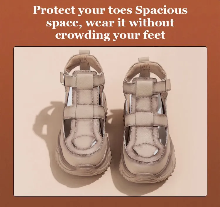 Breathable Hollow-out Platform Wedge Sandals for Women
