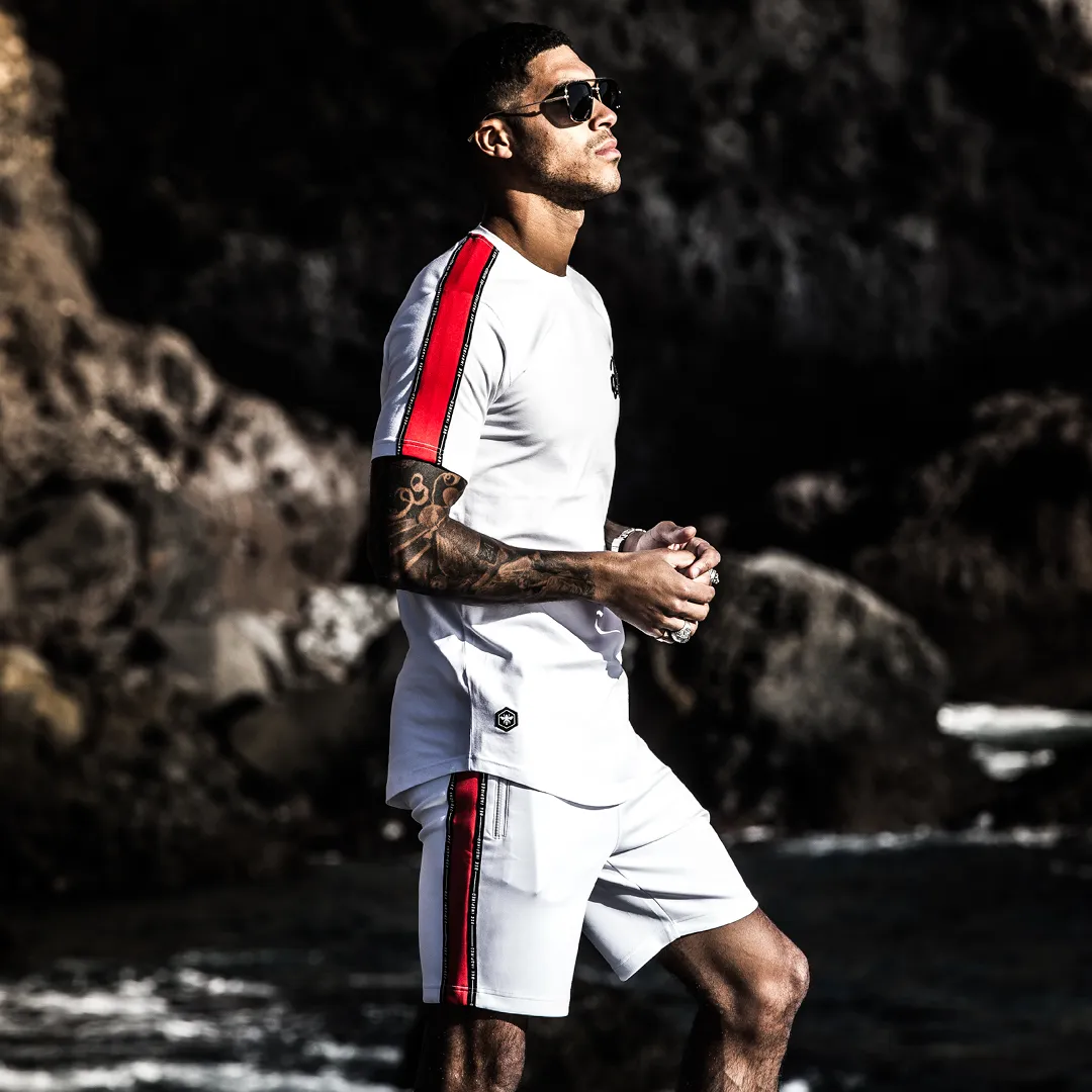 Calder Tee - White/Red