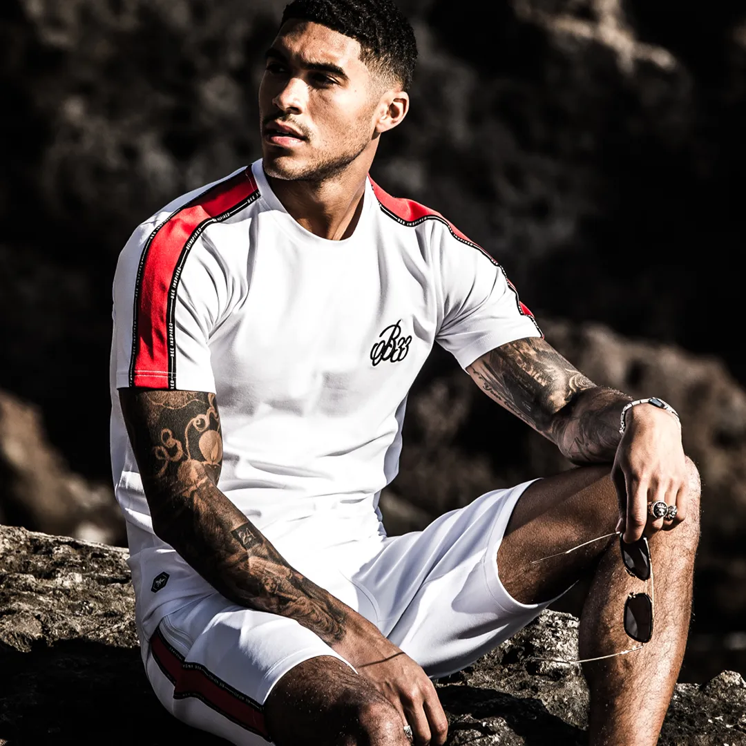 Calder Tee - White/Red