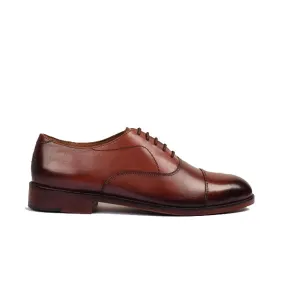 Captoe Classic Lace up Pure Italian Leather Shoes