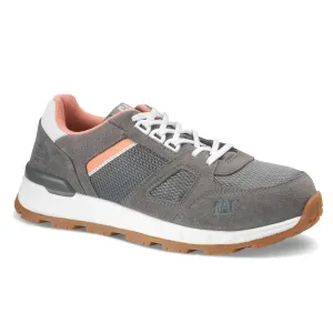 CAT Woodward Women's Steel Toe Work Sneaker - Leather Grey