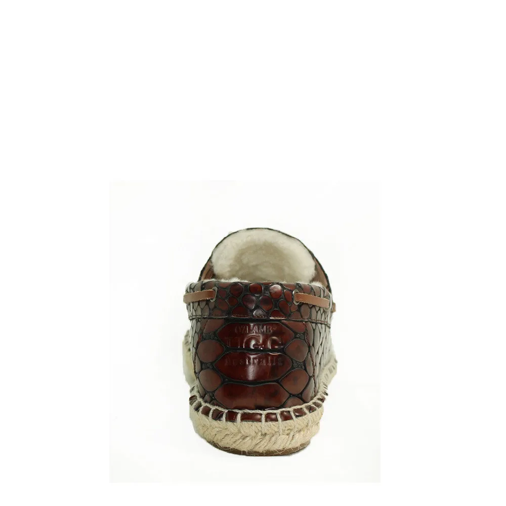 Costa Rica Croc Boat Shoes for Him - Croc Brown