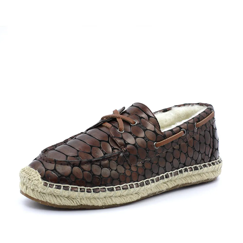 Costa Rica Croc Boat Shoes for Him - Croc Brown