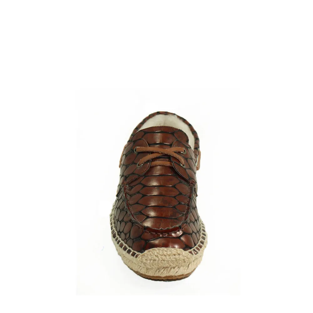 Costa Rica Croc Boat Shoes for Him - Croc Brown