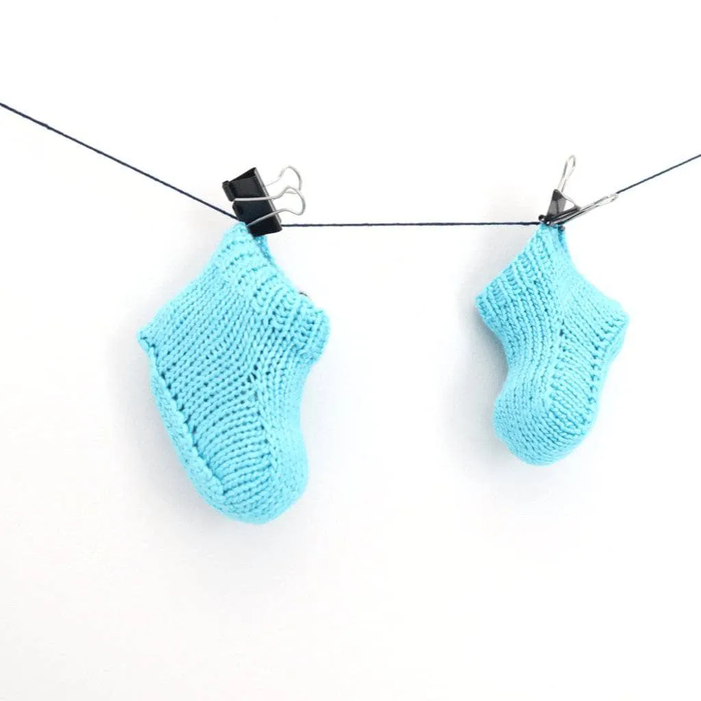 Cotton Candy Baby Booties Knitting Pattern