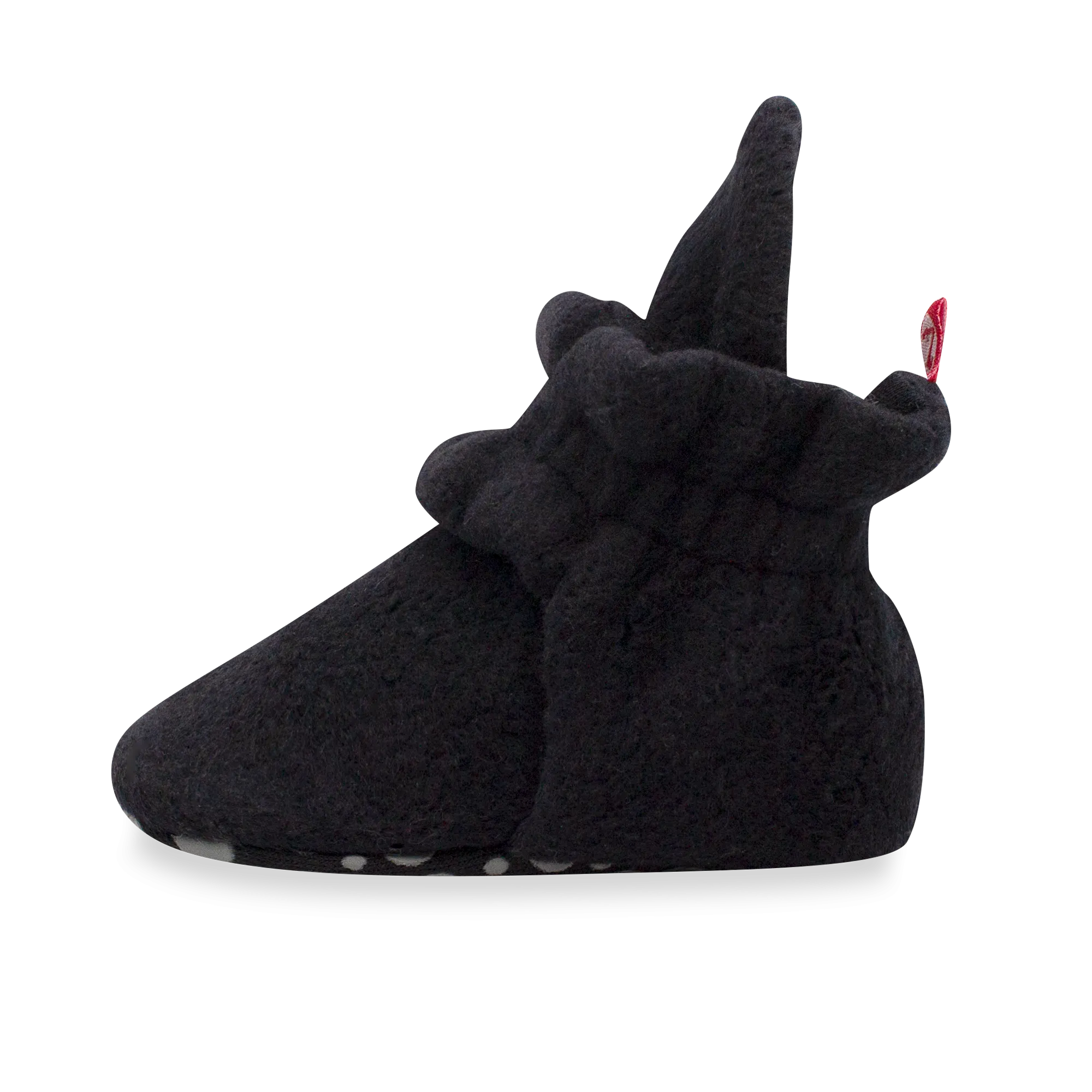 Cozie Fleece Gripper Baby Bootie - Black