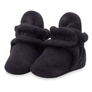 Cozie Fleece Gripper Baby Bootie - Black