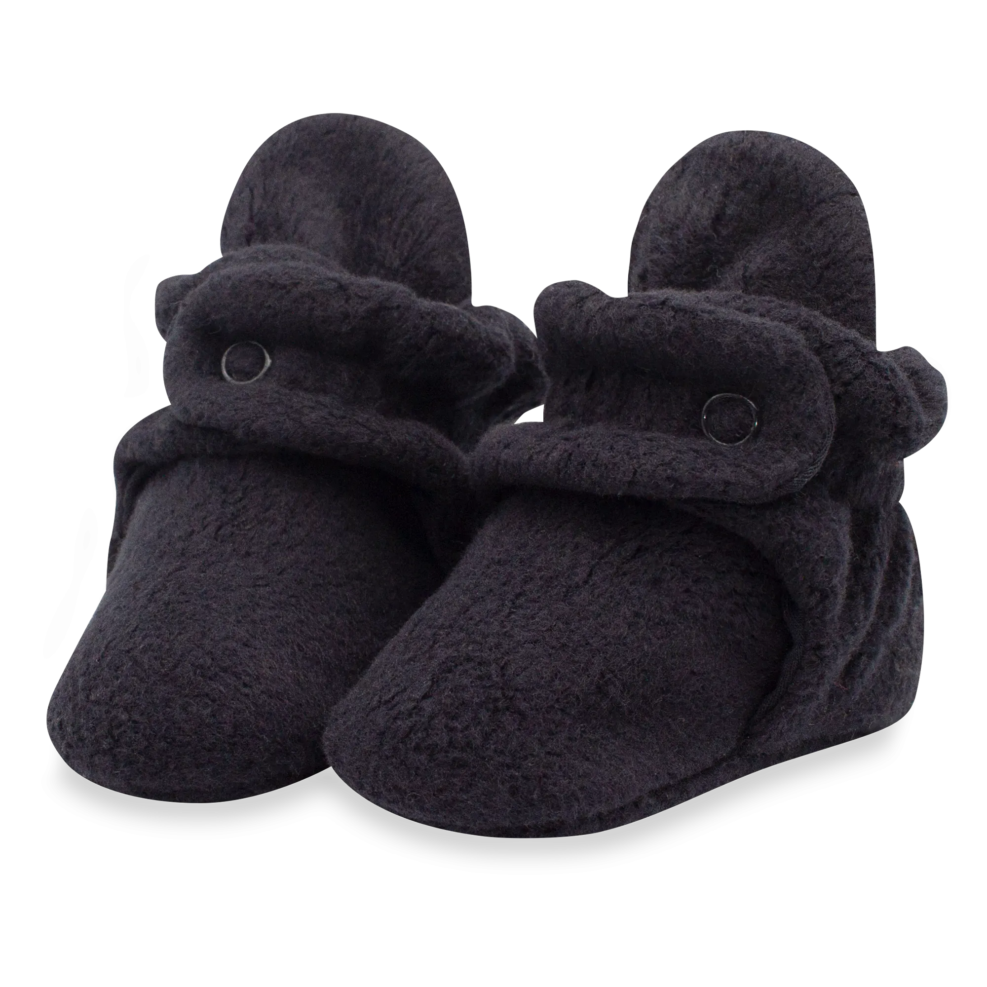 Cozie Fleece Gripper Baby Bootie - Black