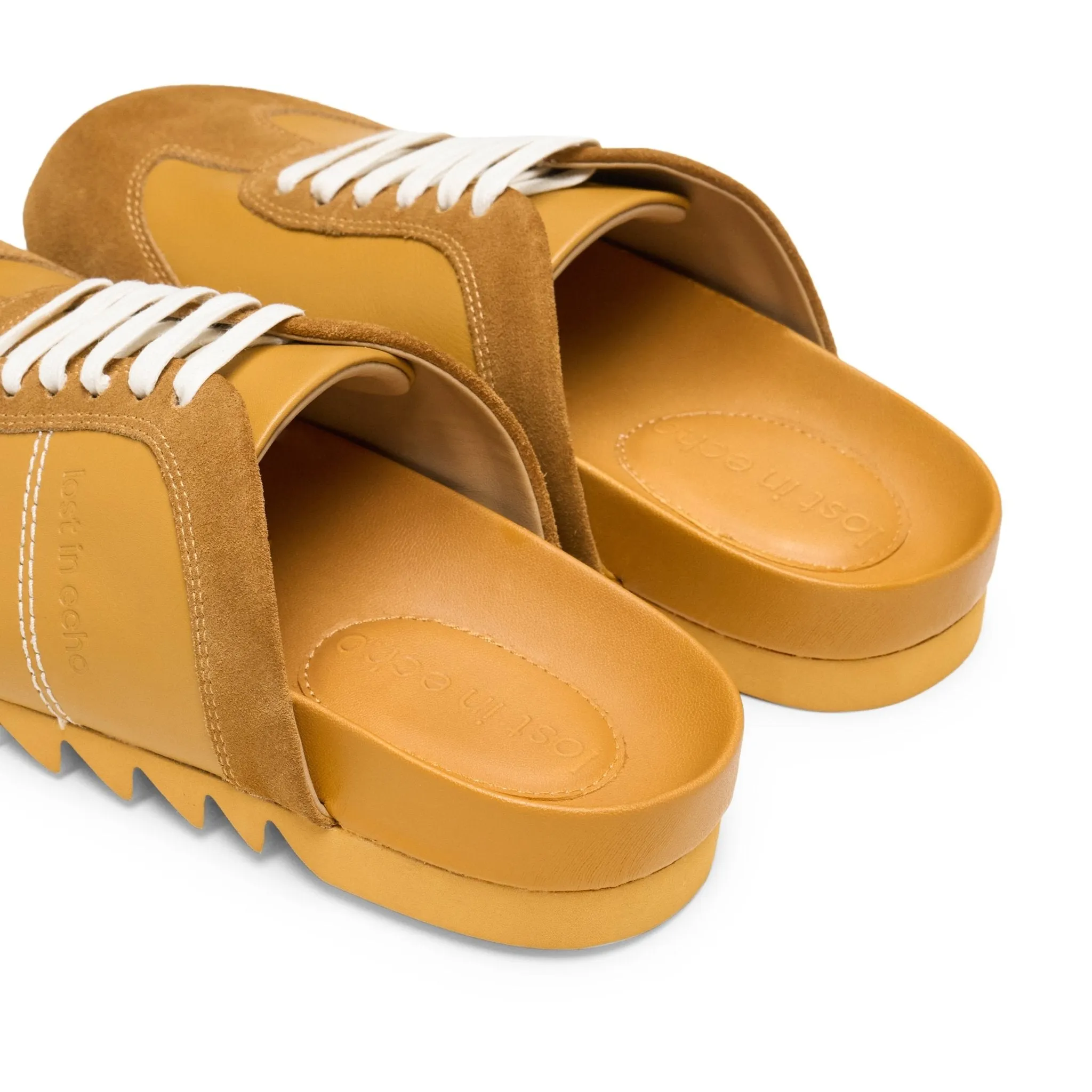 Cross Strap Bun Head Birkenstock Slippers In Yellow