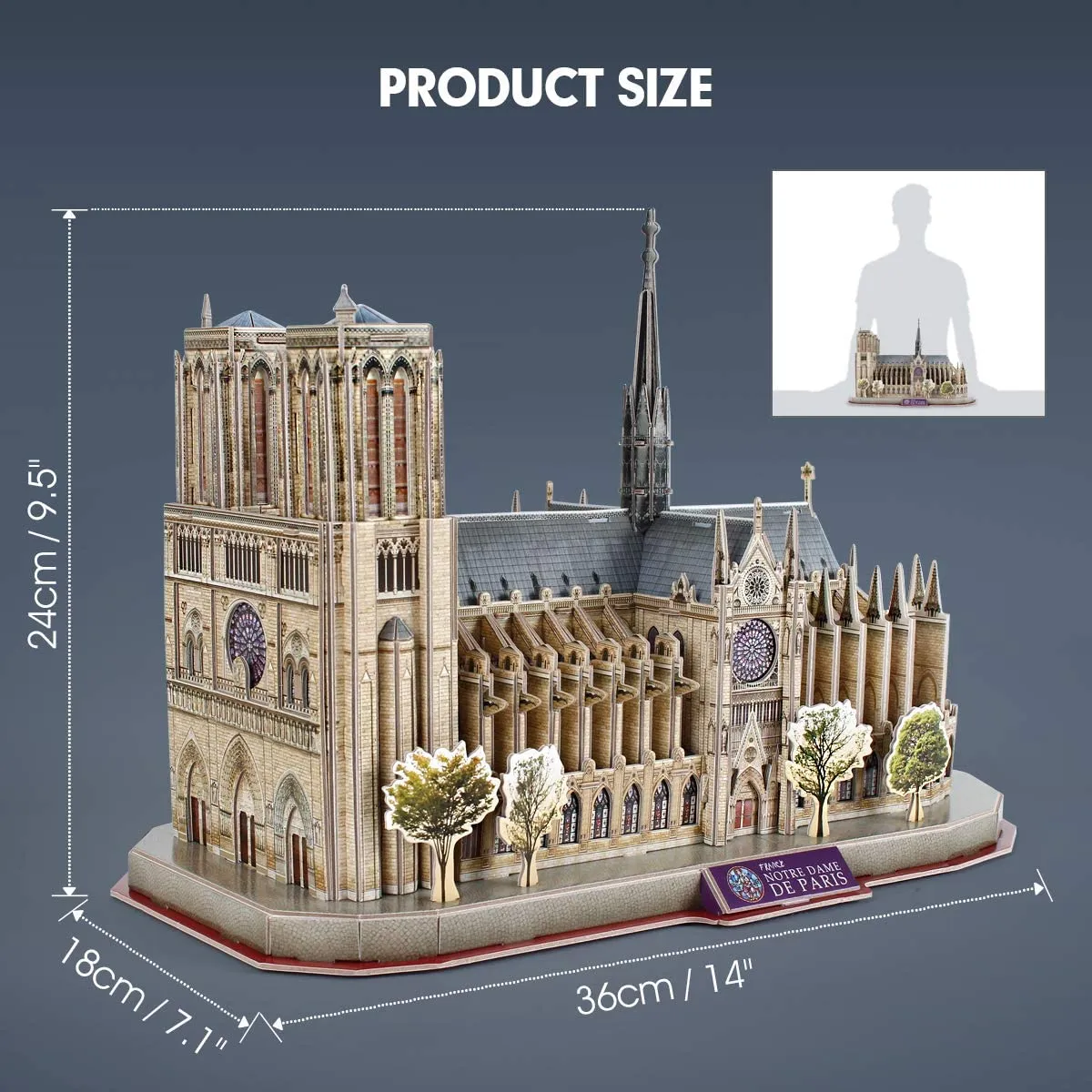 Cubicfun® 3D Puzzles Notre Dame de Paris Model Kits