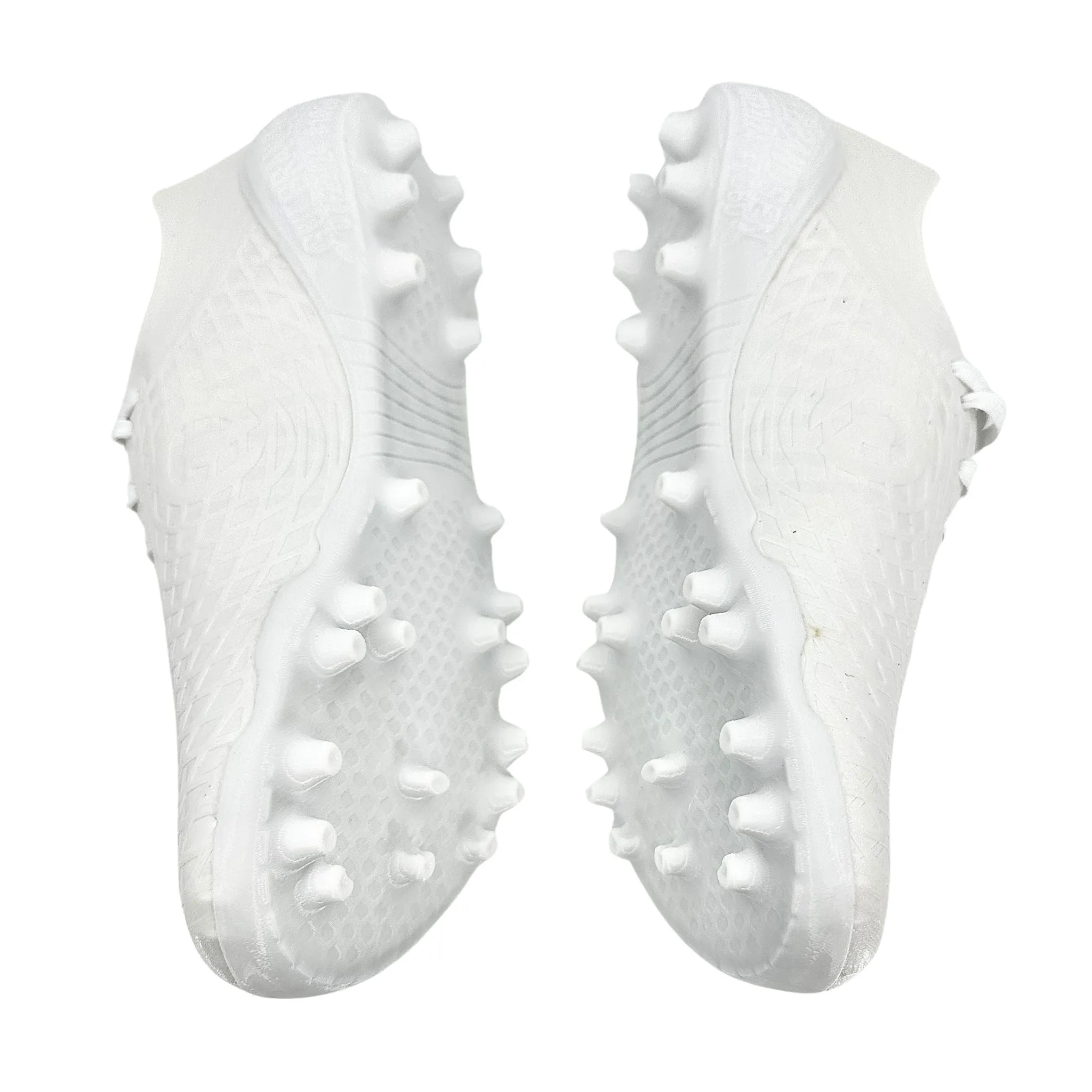 Custom Soccer Cleats - White Out - AG Conical