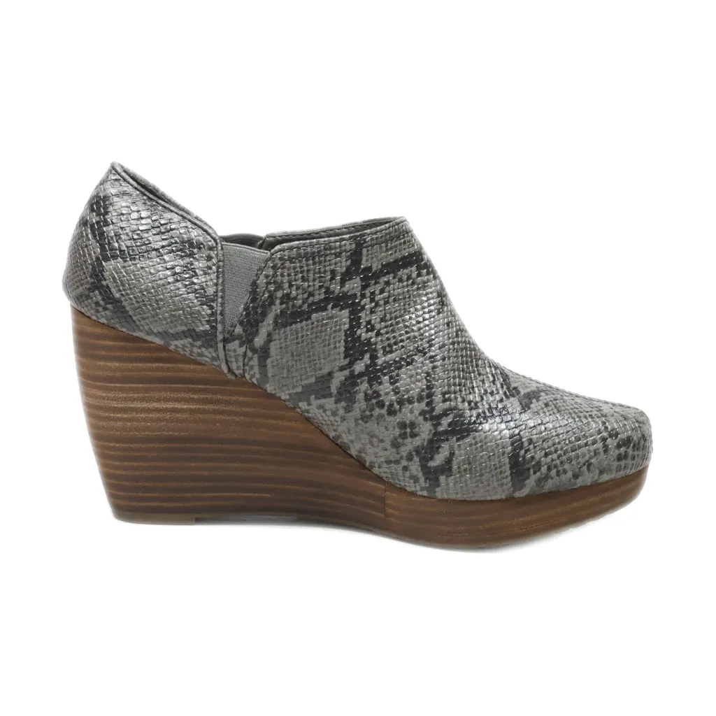 Dr. Scholl'S Wedge Shoes Leather Black Colour For Women