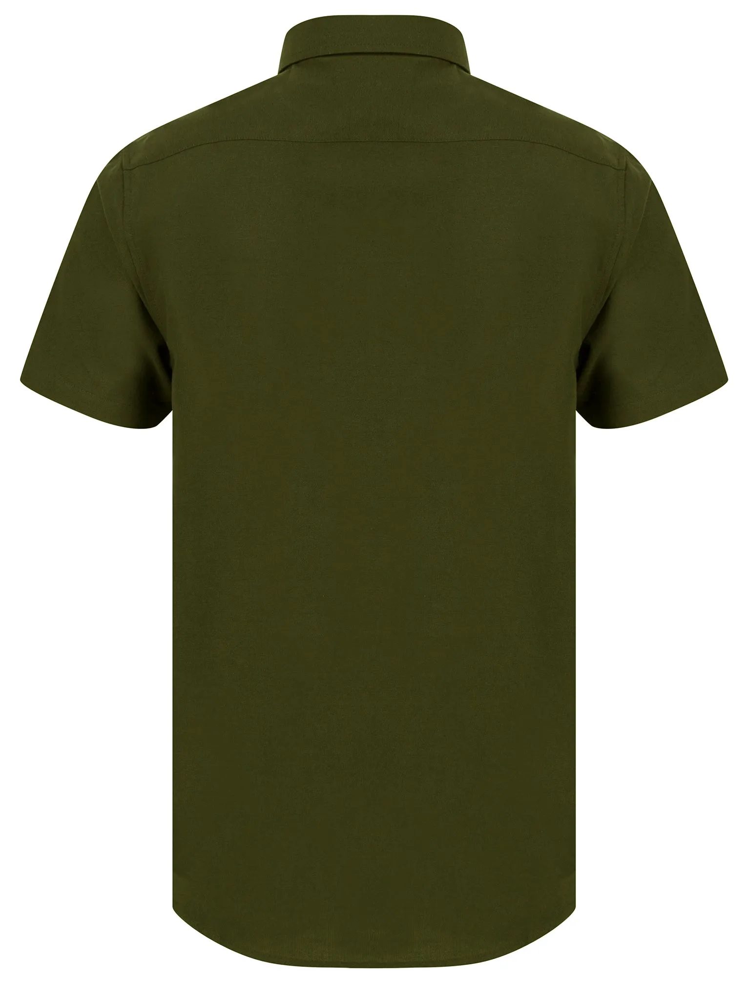Elbury 2 Short Sleeve Cotton Twill Shirt in Olive Night  - Tokyo Laundry