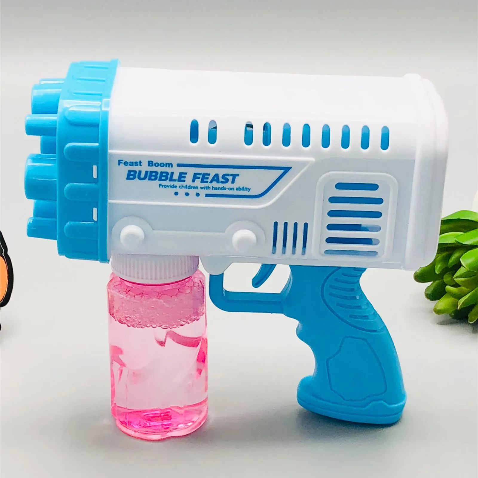 Electric Bazooka Boom Feast Bubble Gun