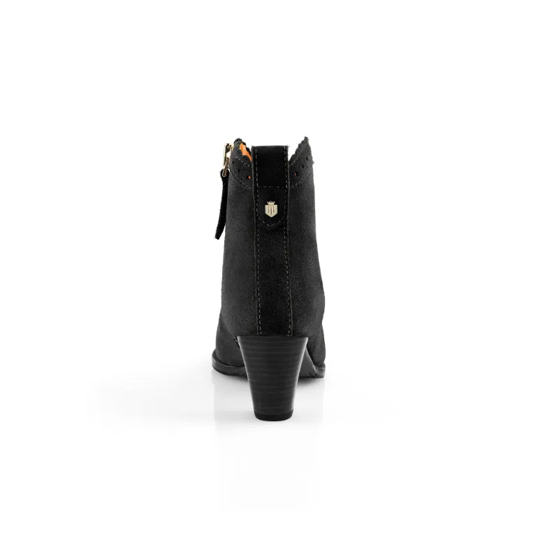 Fairfax & Favor Regina Ladies Suede Ankle Boot - Black