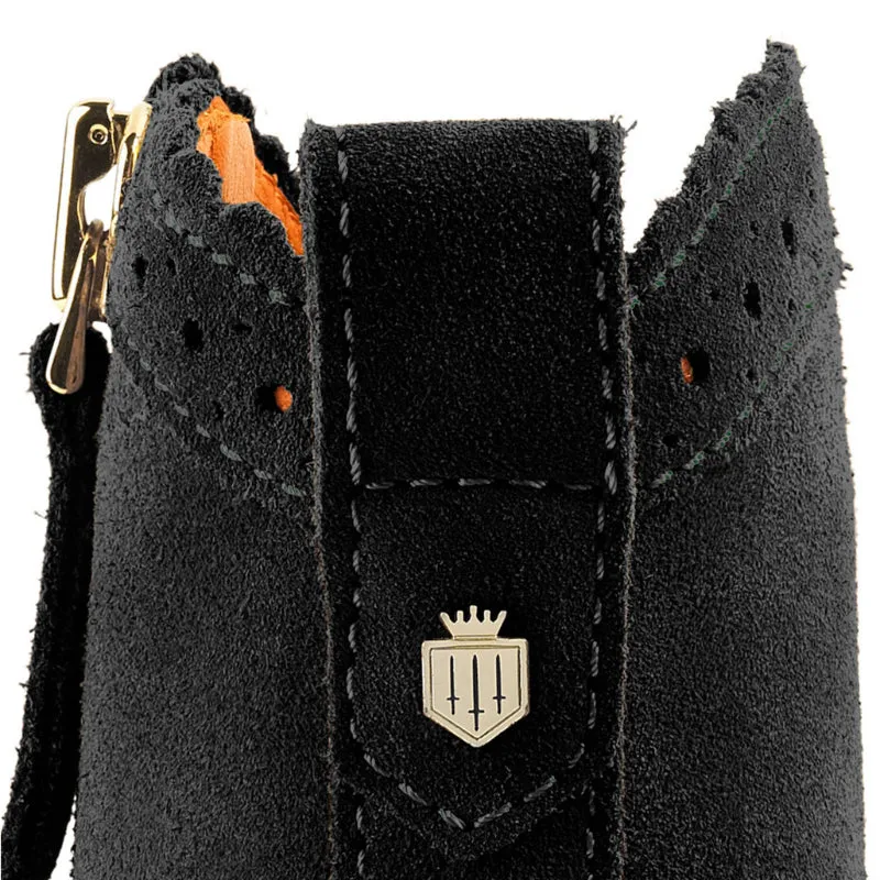 Fairfax & Favor Regina Ladies Suede Ankle Boot - Black