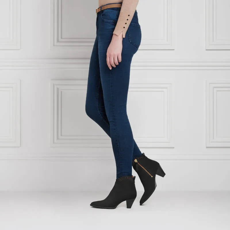 Fairfax & Favor Regina Ladies Suede Ankle Boot - Black
