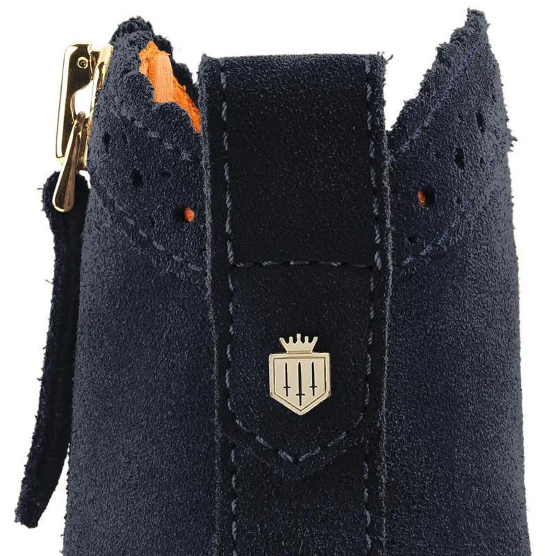 Fairfax & Favor Regina Ladies Suede Ankle Boot - Navy