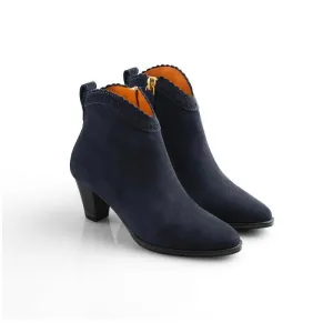 Fairfax & Favor Regina Ladies Suede Ankle Boot - Navy