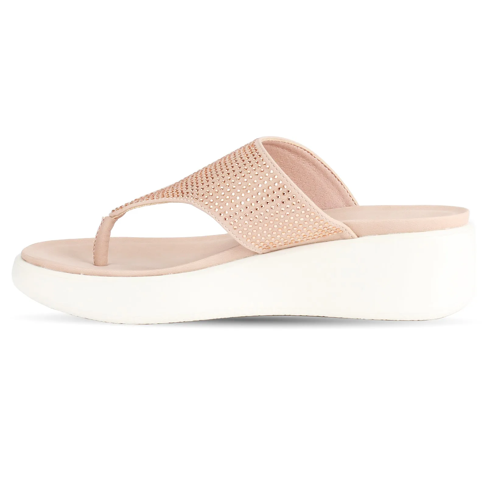 Fay women's stone embellished platform heel sandal