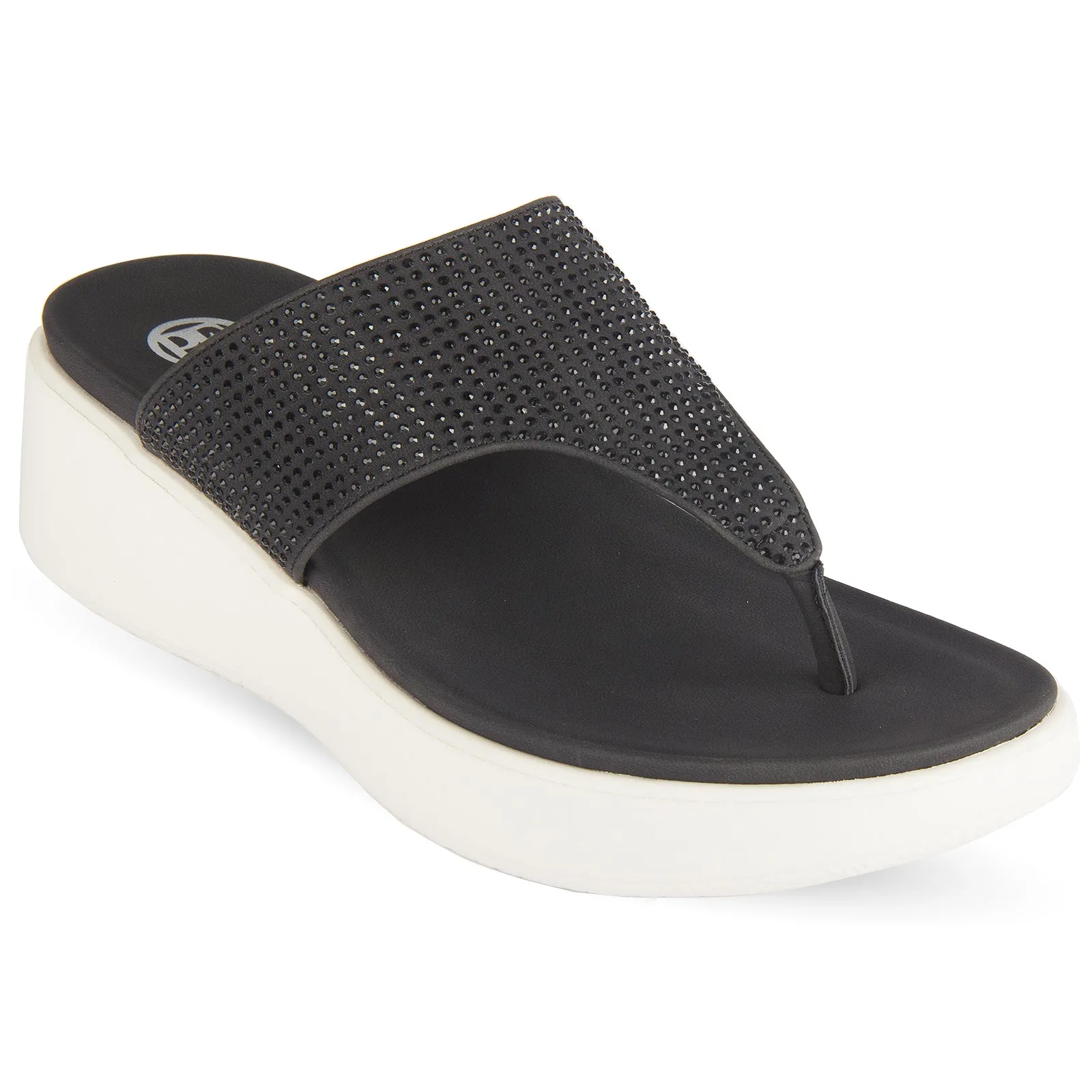Fay women's stone embellished platform heel sandal