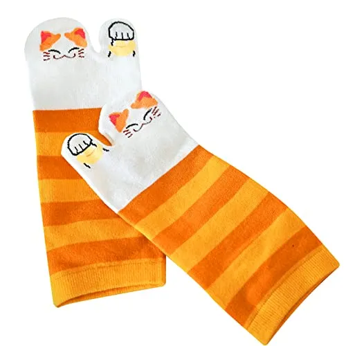 Flip Flop Two Toe Ankle Tabi Sock for Women - 4 Pairs