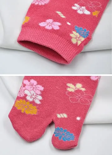 Flip Flop Two Toe Ankle Tabi Sock for Women - 4 Pairs