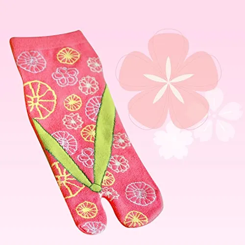 Flip Flop Two Toe Ankle Tabi Sock for Women - 4 Pairs