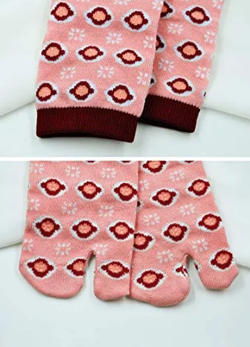 Flip Flop Two Toe Ankle Tabi Sock for Women - 4 Pairs