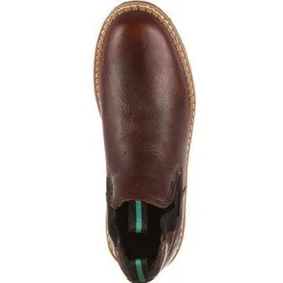 Georgia Men's Giant 5" Steel Toe WP High Romeo Work Boot -Brown- GR530