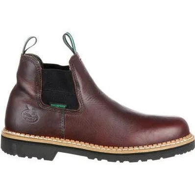 Georgia Men's Giant 5" Steel Toe WP High Romeo Work Boot -Brown- GR530