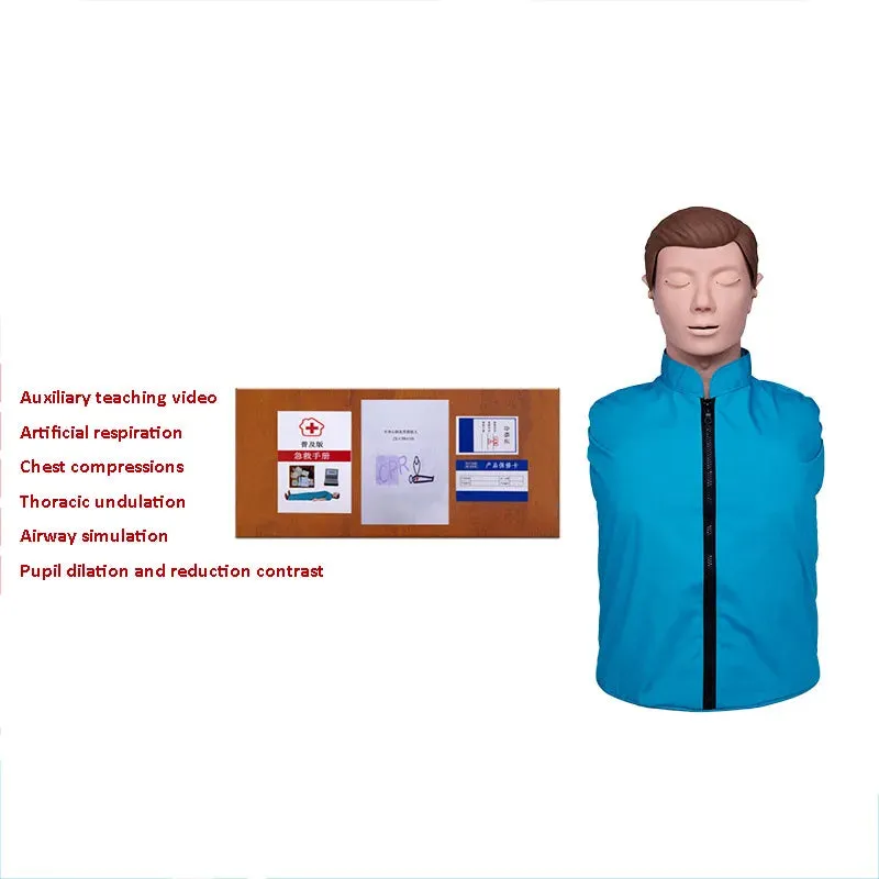 Half Body Adult CPR Training Manikin Nursing Training Mannequin Teaching Model First Aid Training Dummy