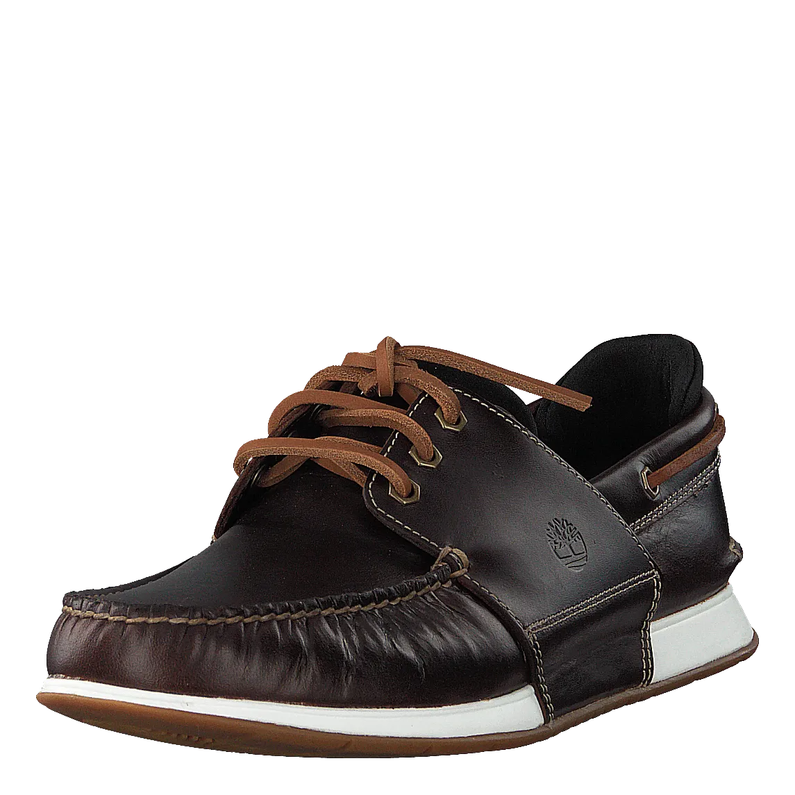 Heger's Bay 3 Eye Boat Medium Brown Full Grain